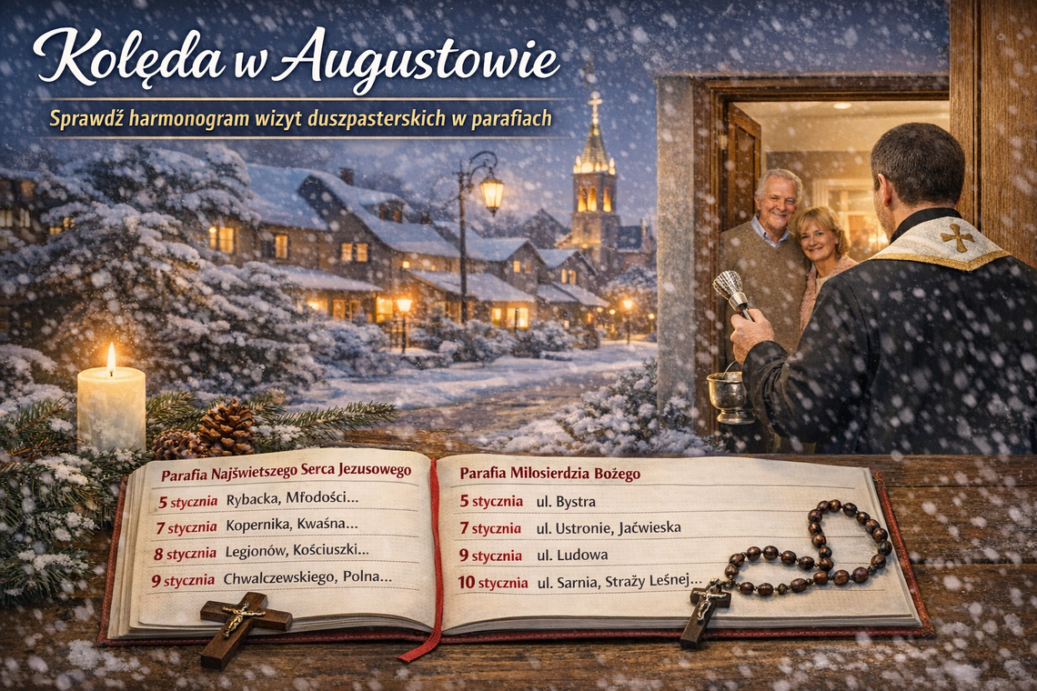 Kolęda w Augustowie. Sprawdź harmonogram wizyt duszpasterskich w parafiach