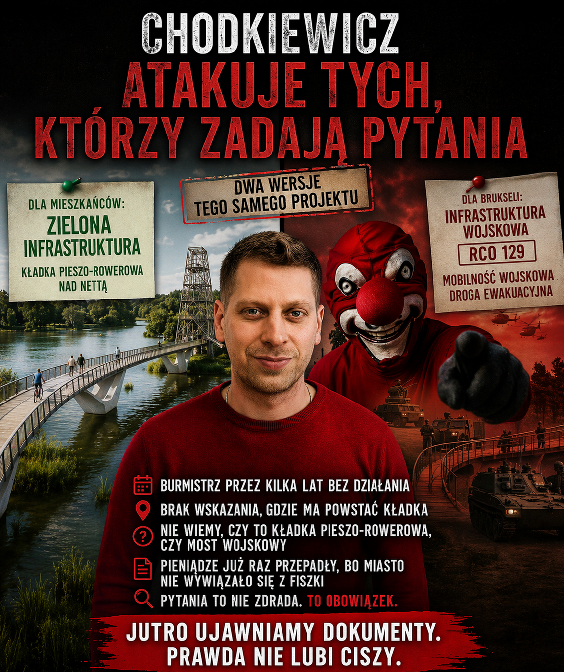 Kto naprawdę blokuje kładkę w Augustowie? Fakty zamiast oskarżeń