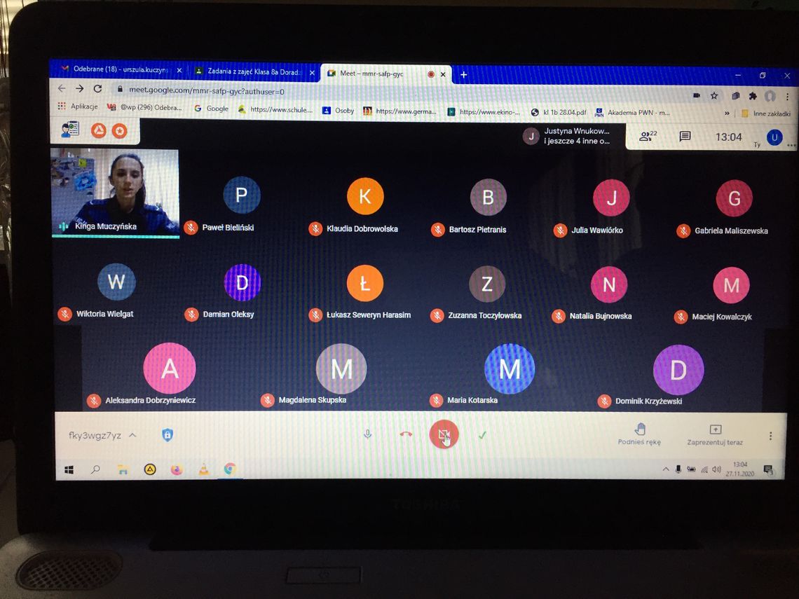 Mili goście klas ósmych na platformie Google for Education w Zespole Szkolno- Przedszkolnym Nr 2 w Augustowie