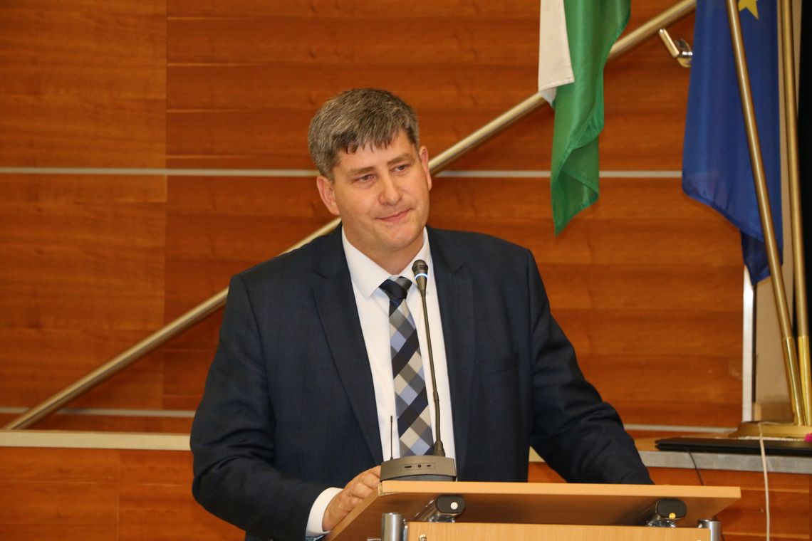Nowym starostą powiatu augustowskiego wybrany został Piotr Rusiecki (na zdjęciu).