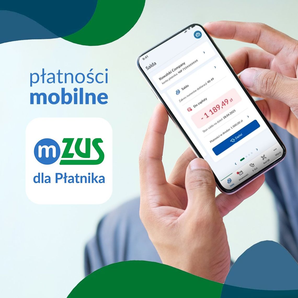 Płatności elektroniczne w aplikacji mZUS dla Płatnika Płatności elektroniczne w aplikacji mZUS dla Płatnika