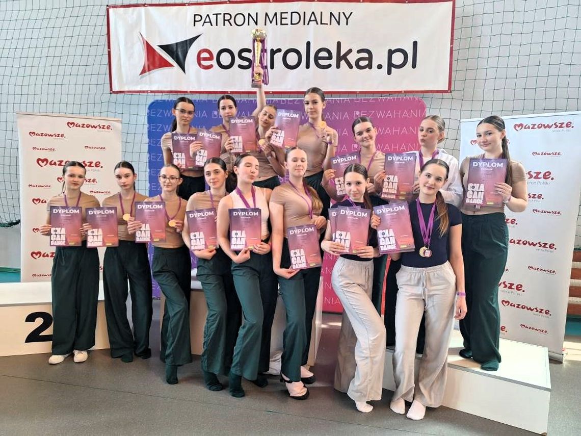 Szkoła Tańca Bajka znów na podium – 8 medali z zawodów OKA CAN DANCE 2025 w Ostrołęce