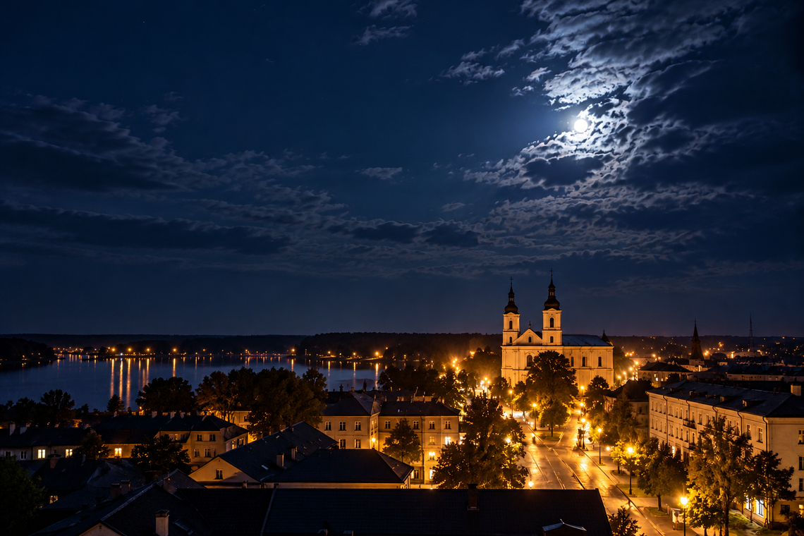 Tajemniczy huk nad Augustowem. Mieszkańcy zgłaszają nocne zdarzenie Tajemniczy huk nad Augustowem. Mieszkańcy zgłaszają nocne zdarzenie