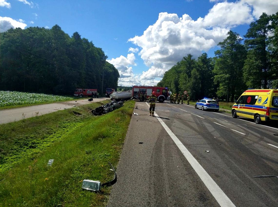 Tragiczny wypadek na trasie Augustów -Suchowola 