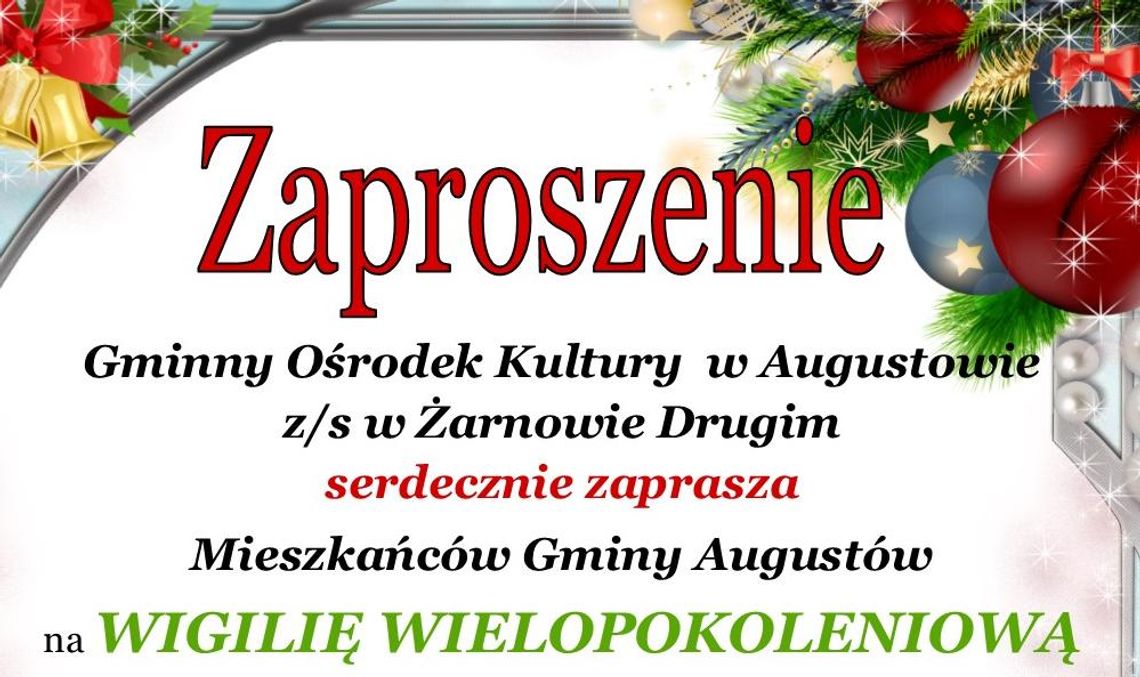 Wigilia Wielopokoleniowa w Żarnowie 