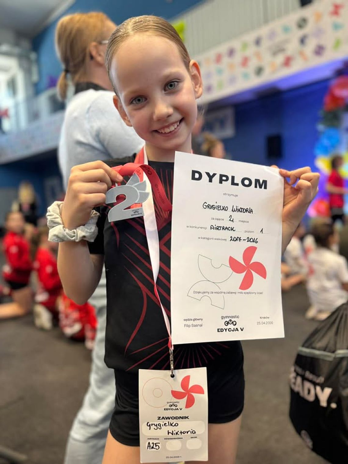 Wiktoria Grygielko z Augustowa na podium w Krakowie