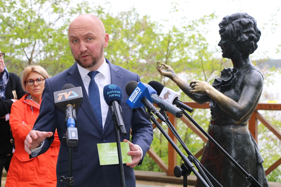 Na zdjęciu Łukasz Prokorym, marszałek województwa podlaskiego.