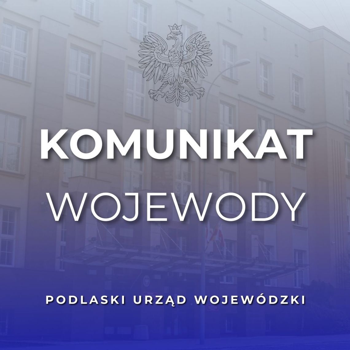 Wojewoda podlaski apeluje o spokój po incydencie z dronami