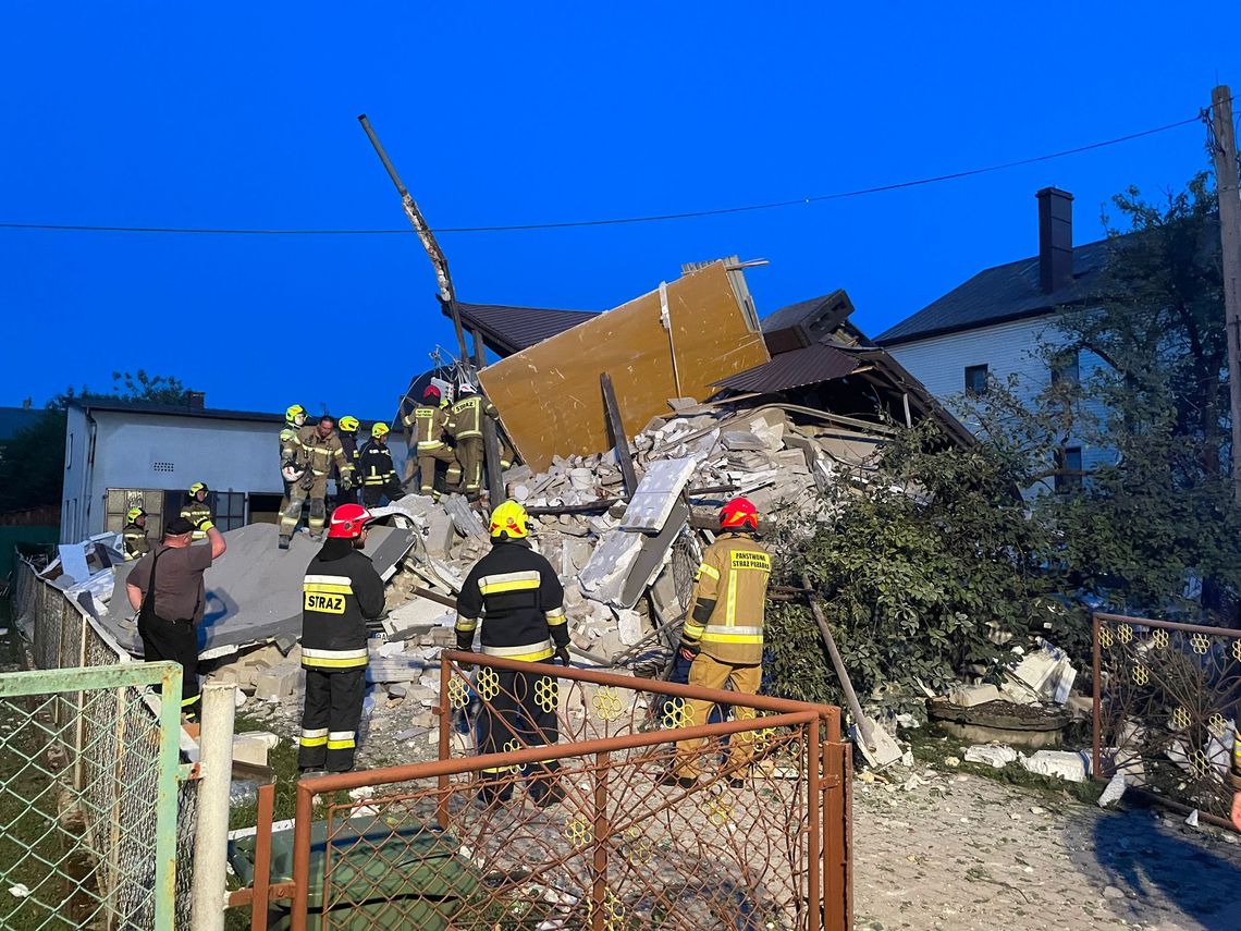 Wybuch gazu w Augustowie. Z budynku pozostał tylko gruz