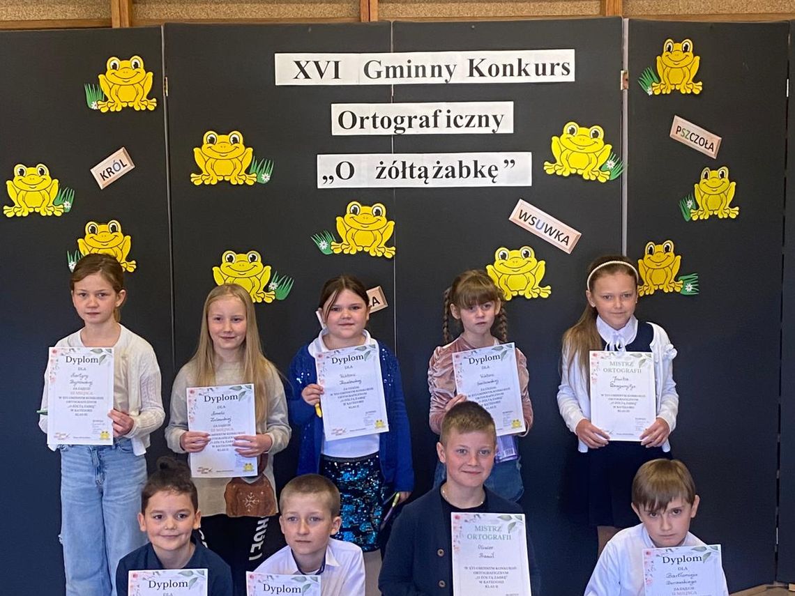 XVI Konkurs Ortograficzny „O Żółtą Żabkę” w Szkole Podstawowej im. Sybiraków w Netcie XVI Konkurs Ortograficzny „O Żółtą Żabkę” w Szkole Podstawowej im. Sybiraków w Netcie