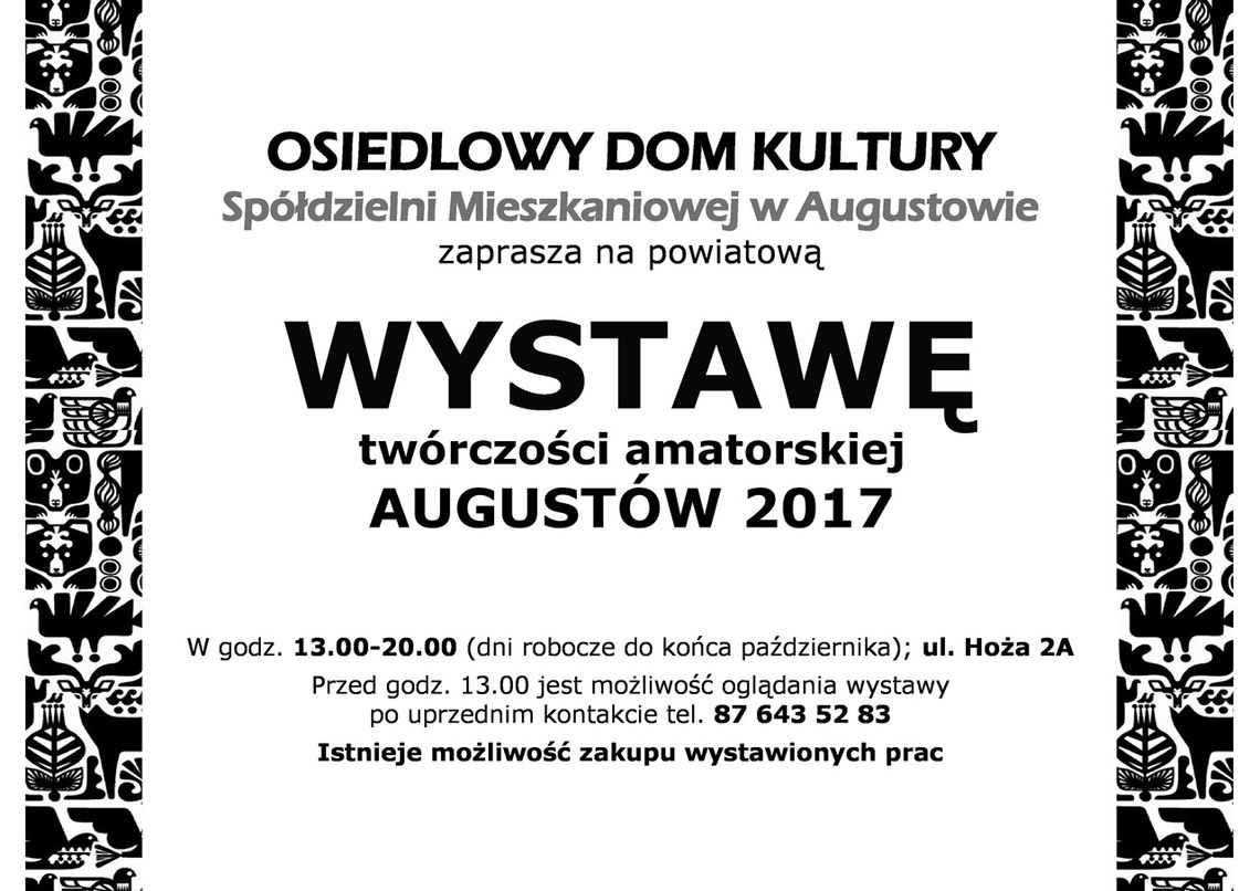 Zapraszamy na wystawę 