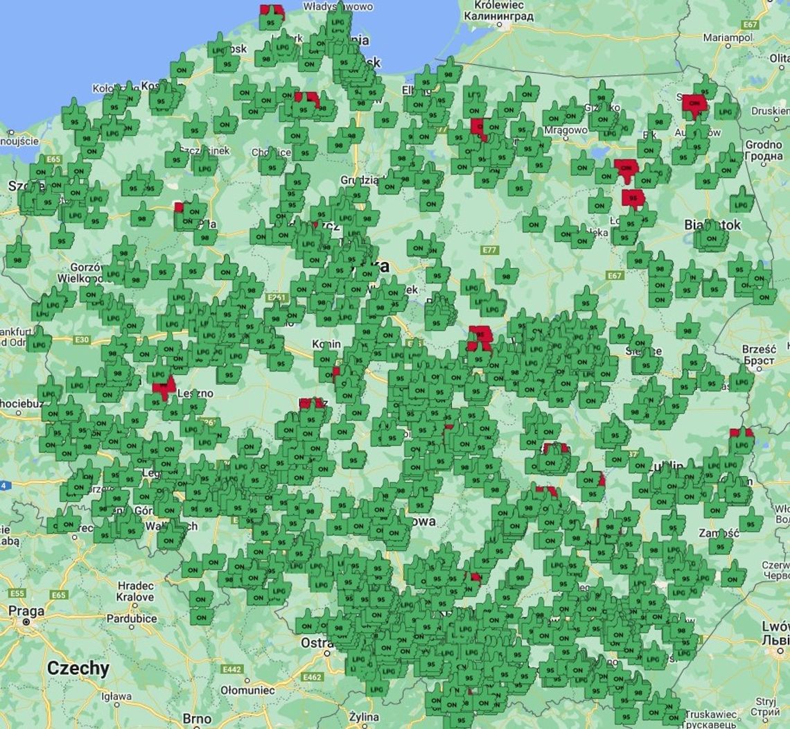 Złe paliwo na stacji benzynowej Dobkowskiego