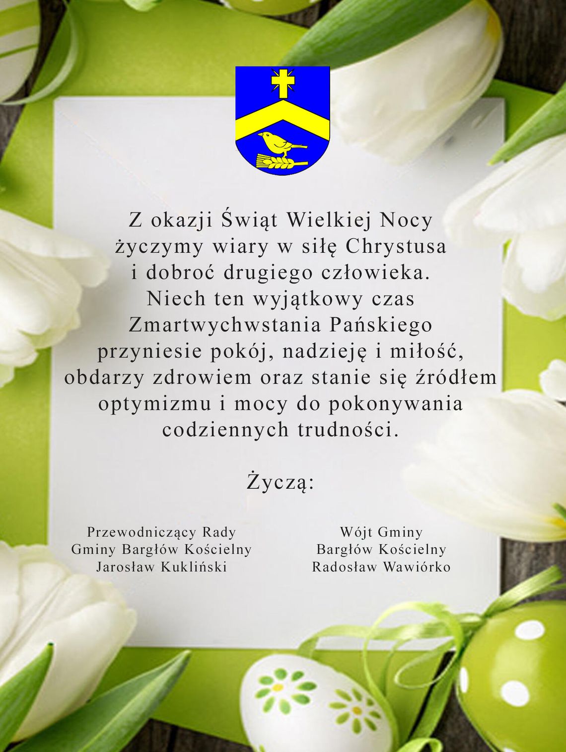 Życzenia od Gminy Bargłów Kościelny