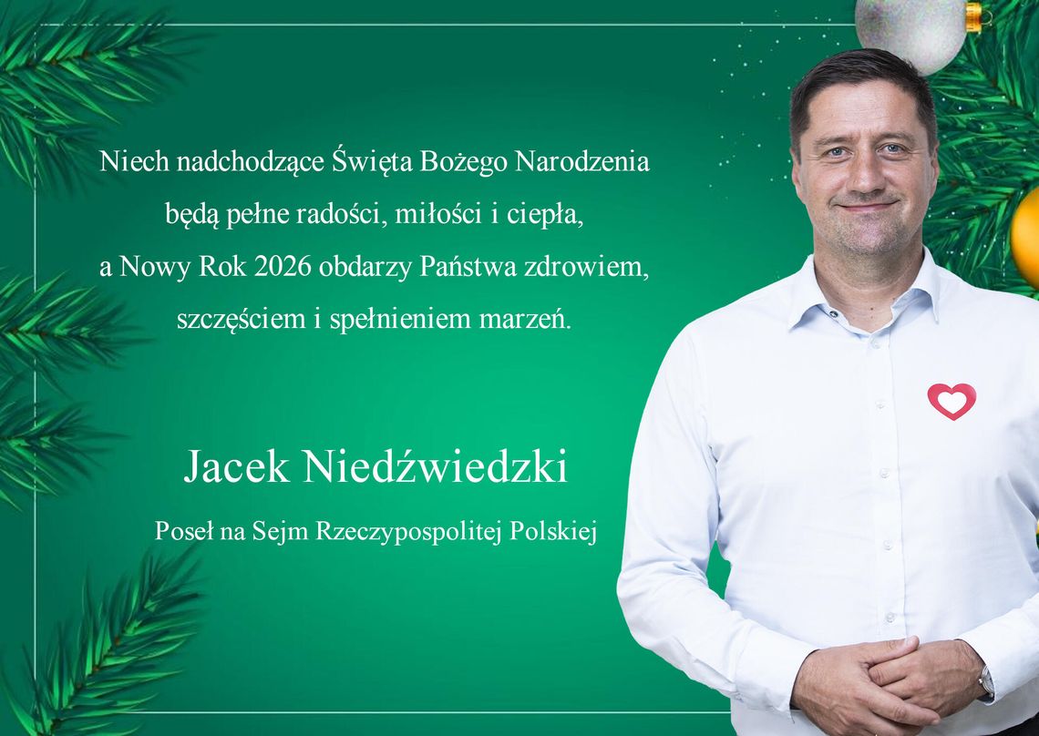 Życzenia świąteczne od Posła na Sejm