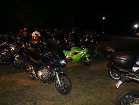 VI zlot motocyklowy moto wilki grajewo - motocykle nocą
