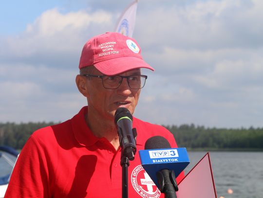 Marek Opolski, prezes augustowskiego WOPR-u.