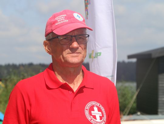 Marek Opolski, prezes augustowskiego WOPR-u.