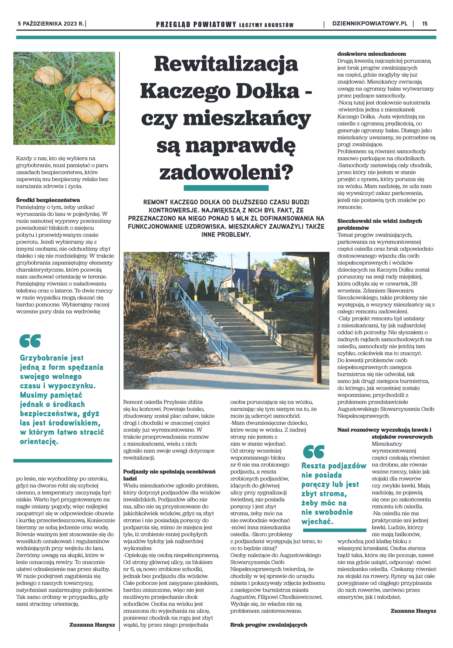 Wydanie Przeglądu Powiatowego nr 36/1160 z 05-10-2 - strona 15
