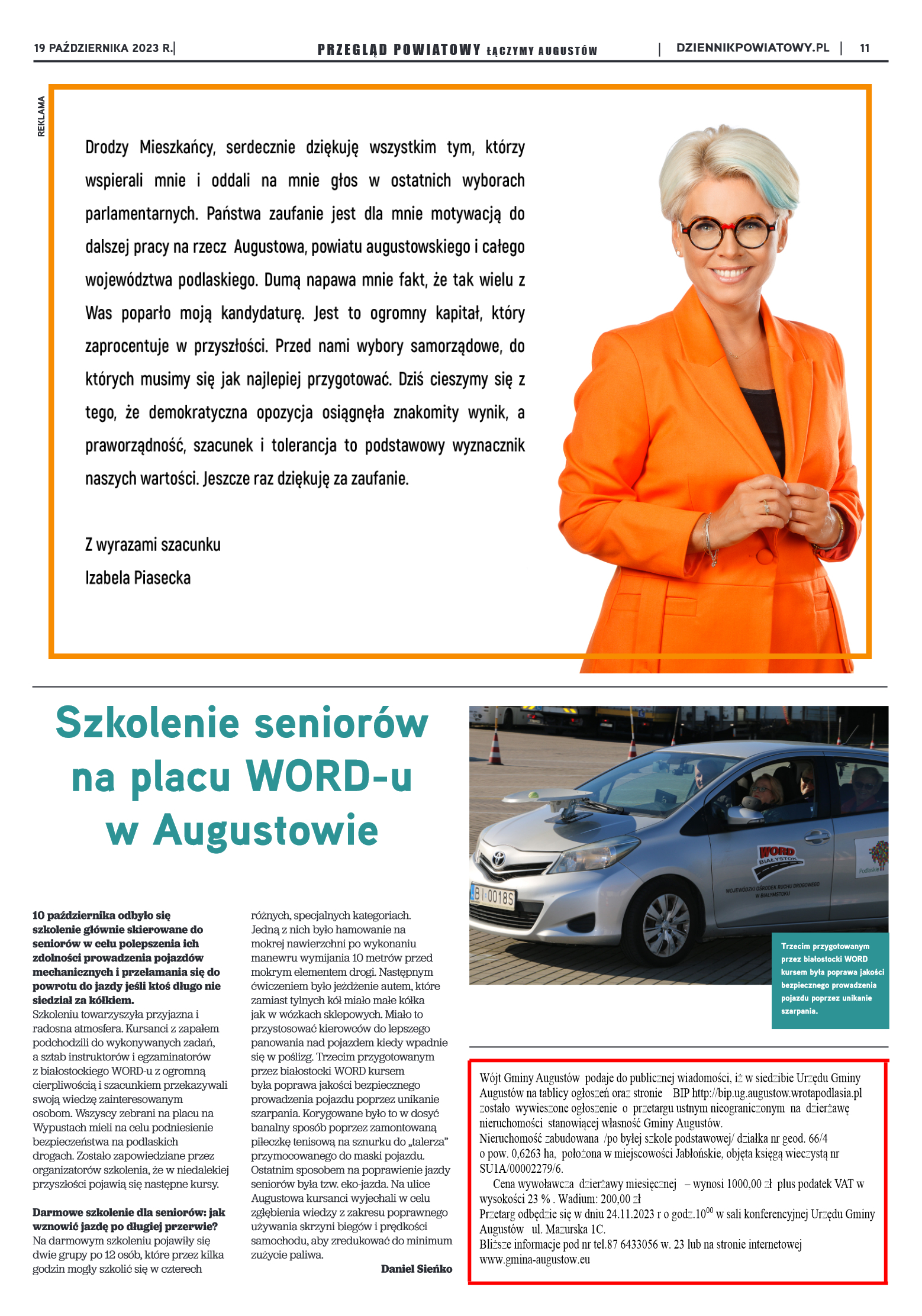 Wydanie Przeglądu Powiatowego nr 38/1162 z 19-10-2 - strona 11