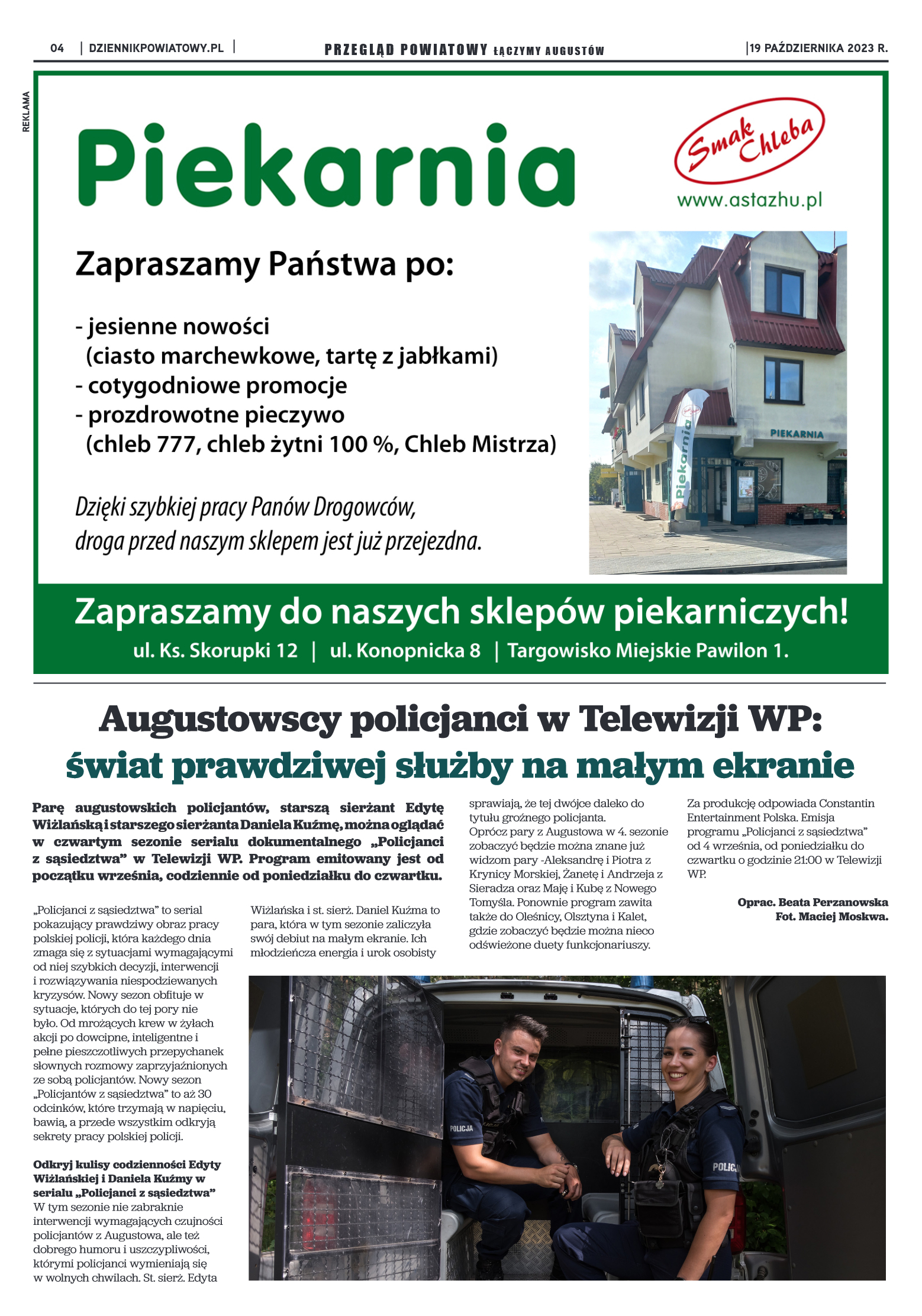 Wydanie Przeglądu Powiatowego nr 38/1162 z 19-10-2 - strona 4