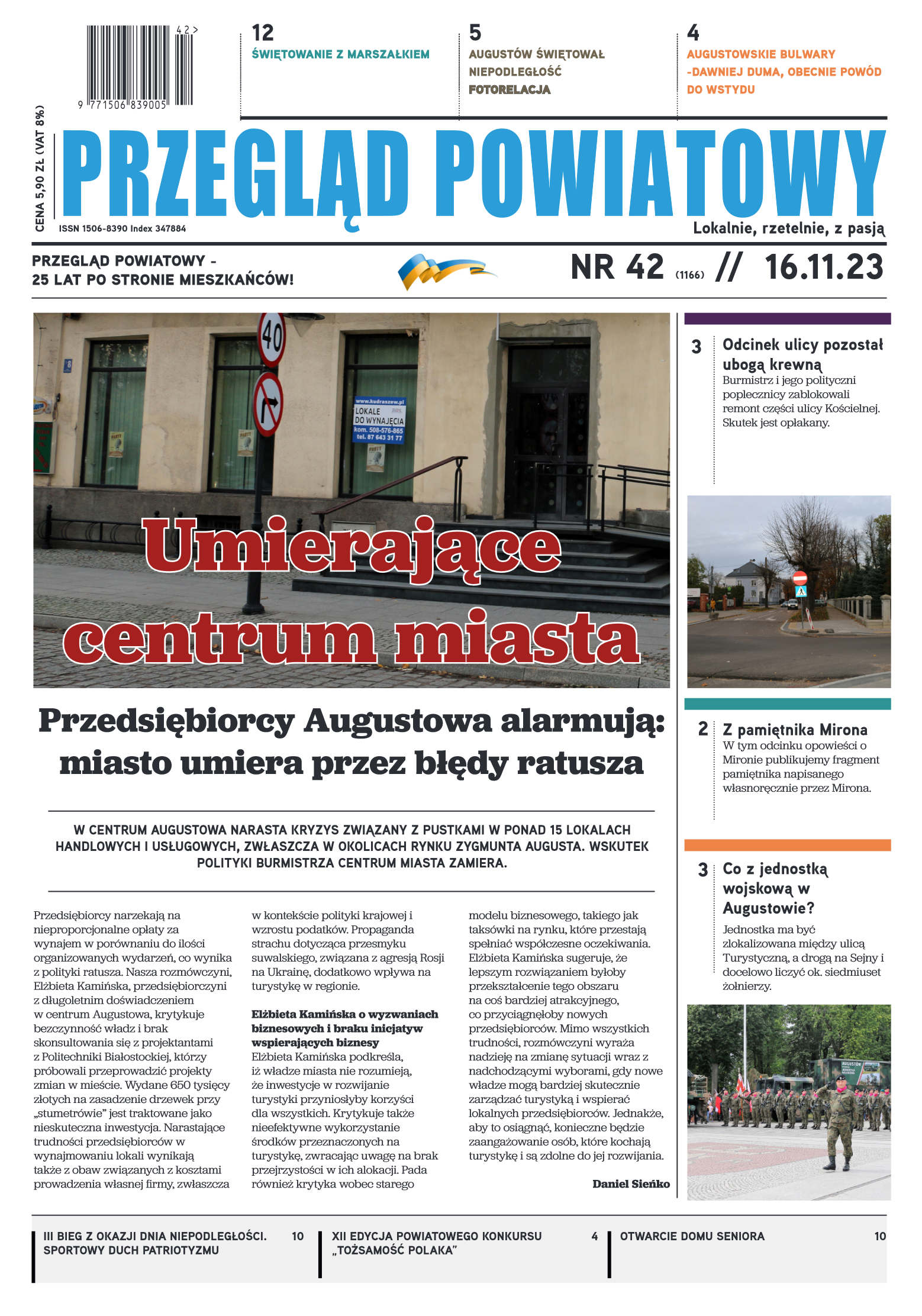 Wydanie Przeglądu Powiatowego nr 42/1166 z 16-11-2 - strona 1