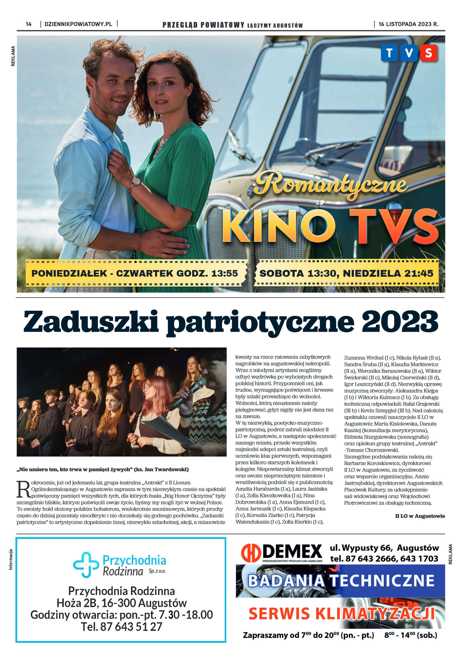 Wydanie Przeglądu Powiatowego nr 42/1166 z 16-11-2 - strona 14