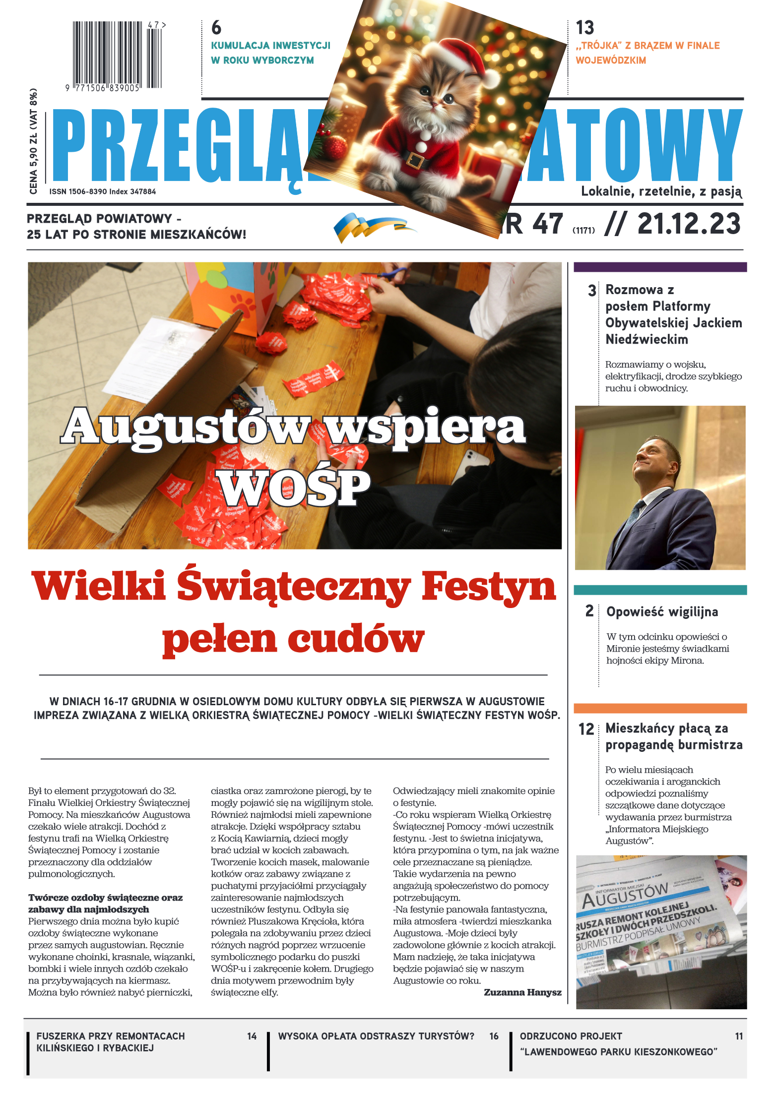 Wydanie Przeglądu Powiatowego nr 47/1171 z 21-12-2 - strona 1