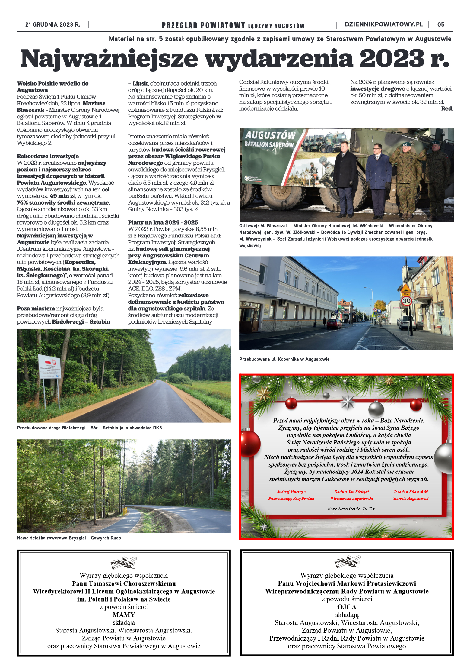 Wydanie Przeglądu Powiatowego nr 47/1171 z 21-12-2 - strona 5
