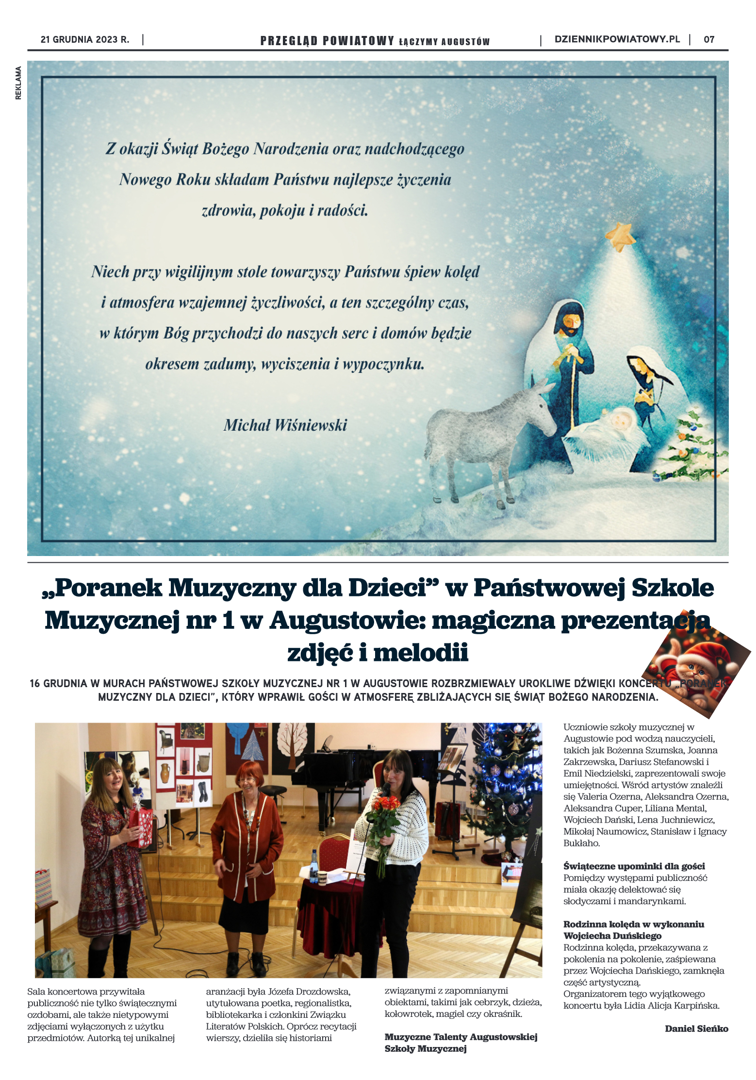 Wydanie Przeglądu Powiatowego nr 47/1171 z 21-12-2 - strona 7
