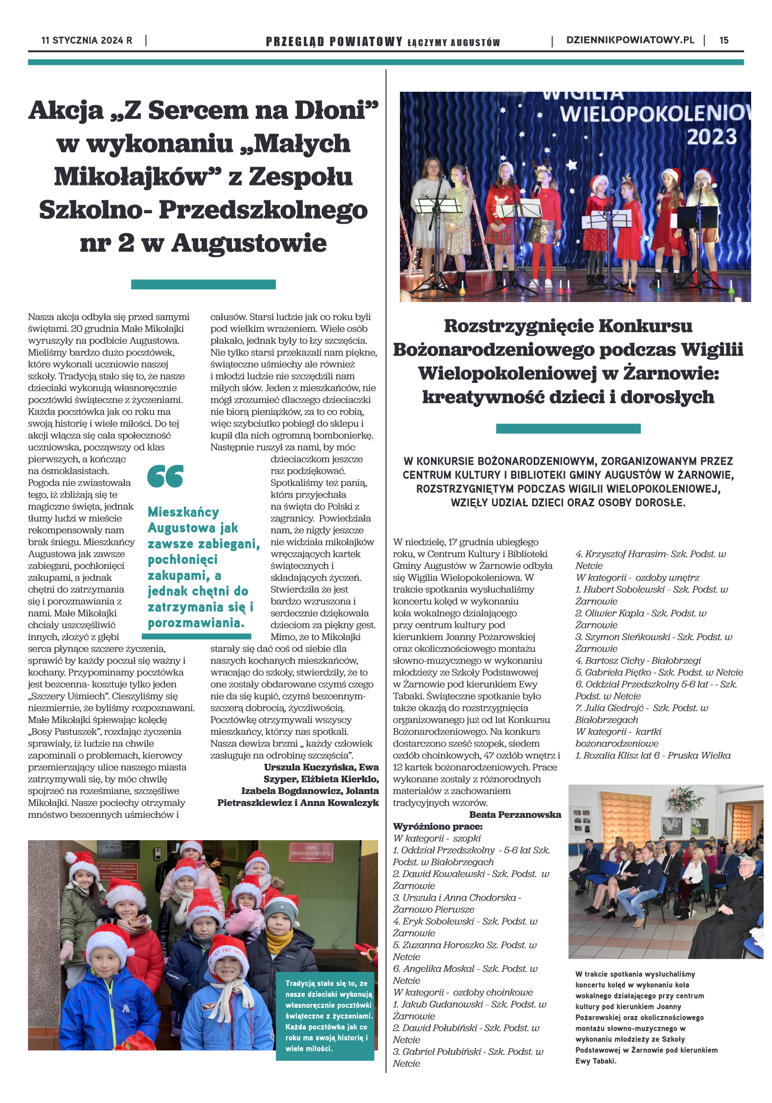 Wydanie Przeglądu Powiatowego nr 1/1172 z 11-01-20 - strona 15