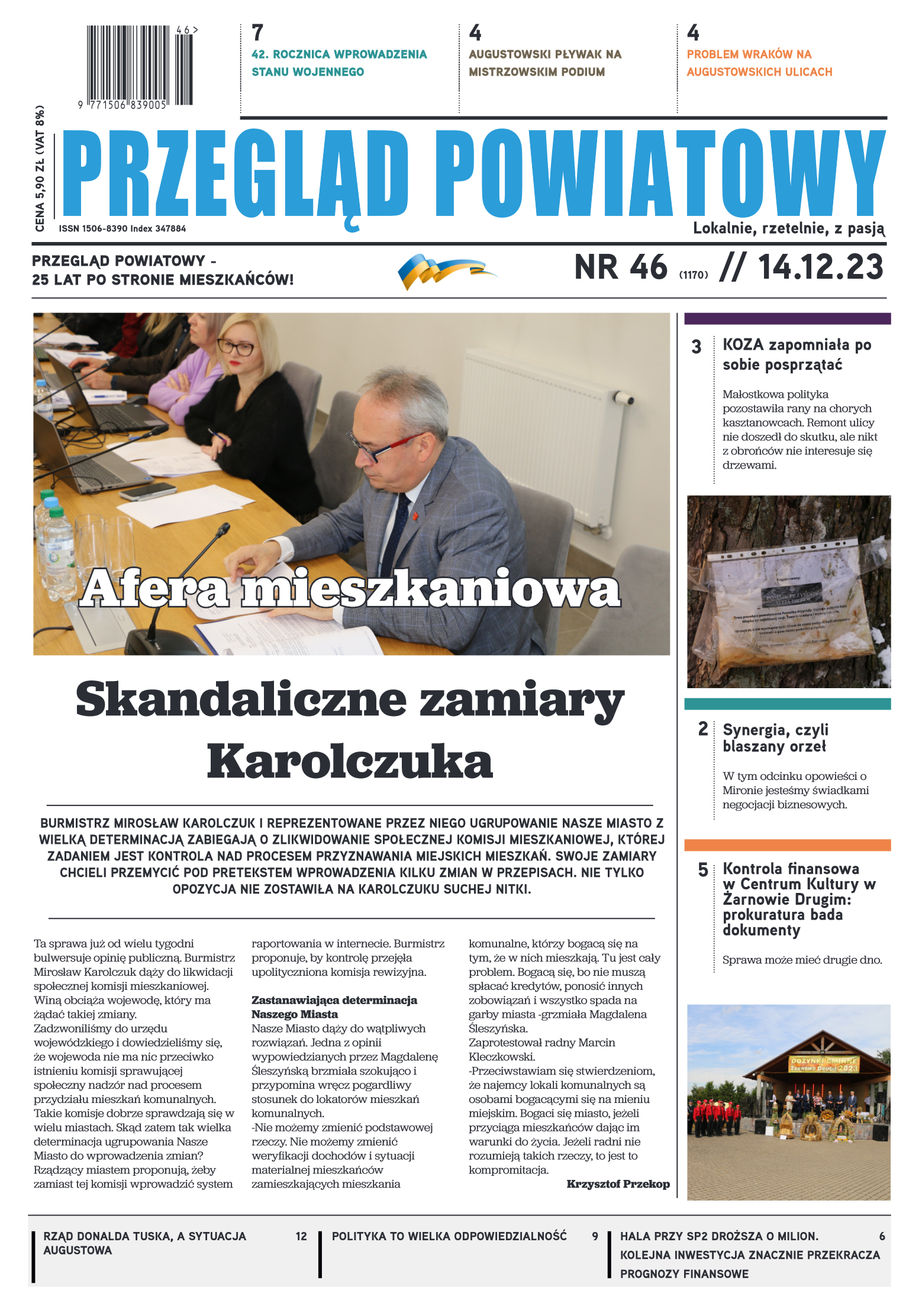 Wydanie Przeglądu Powiatowego nr 46/1170 z 14-12-2 - strona 1