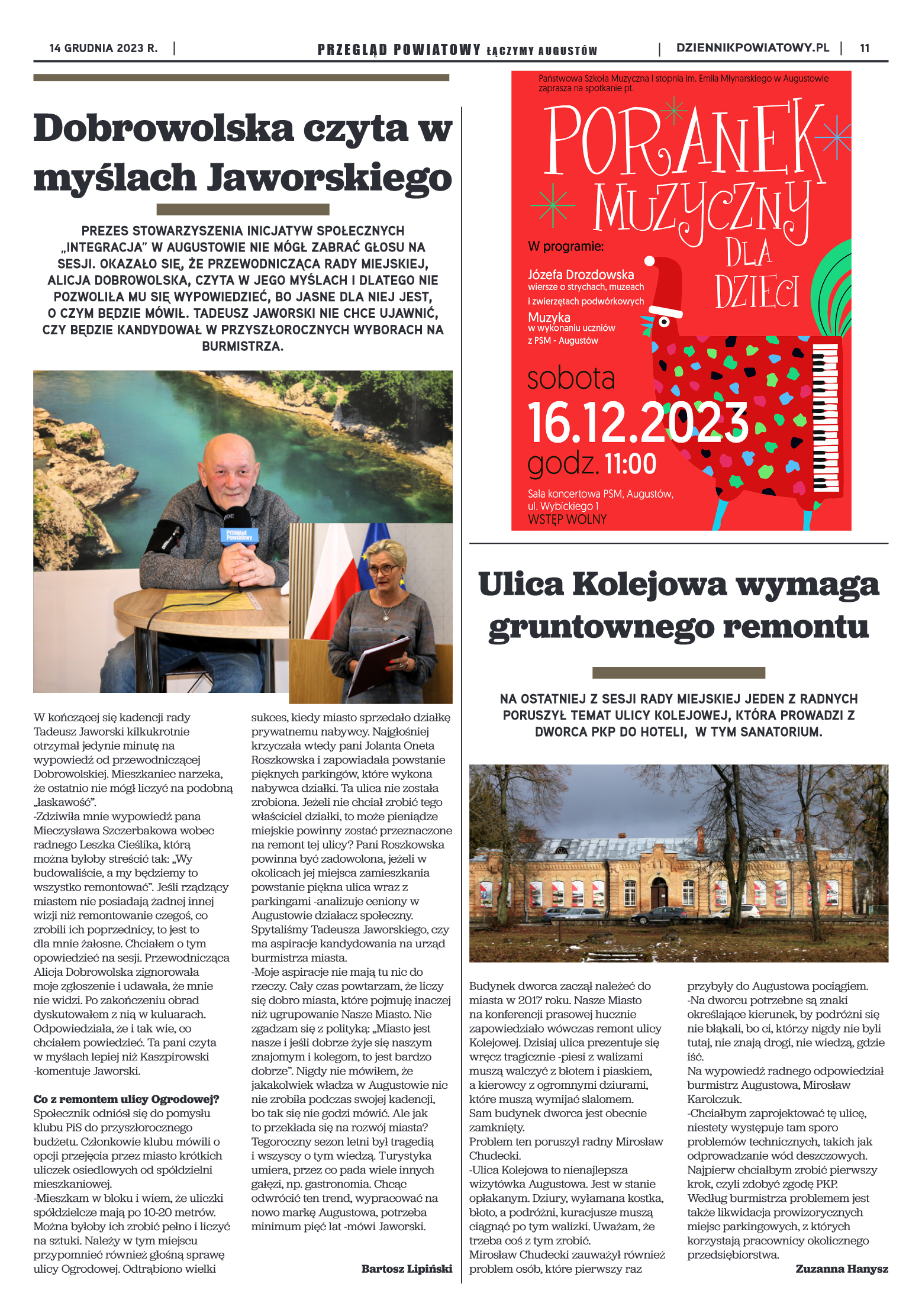 Wydanie Przeglądu Powiatowego nr 46/1170 z 14-12-2 - strona 11