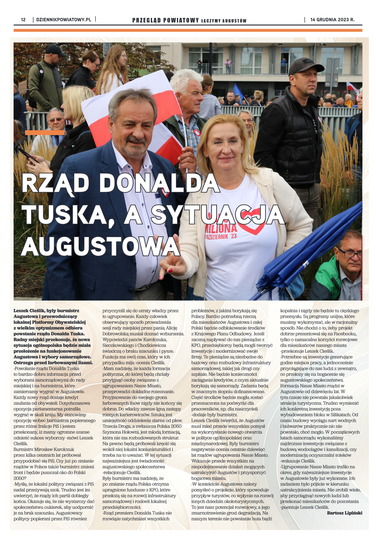Wydanie Przeglądu Powiatowego nr 46/1170 z 14-12-2 - strona 12