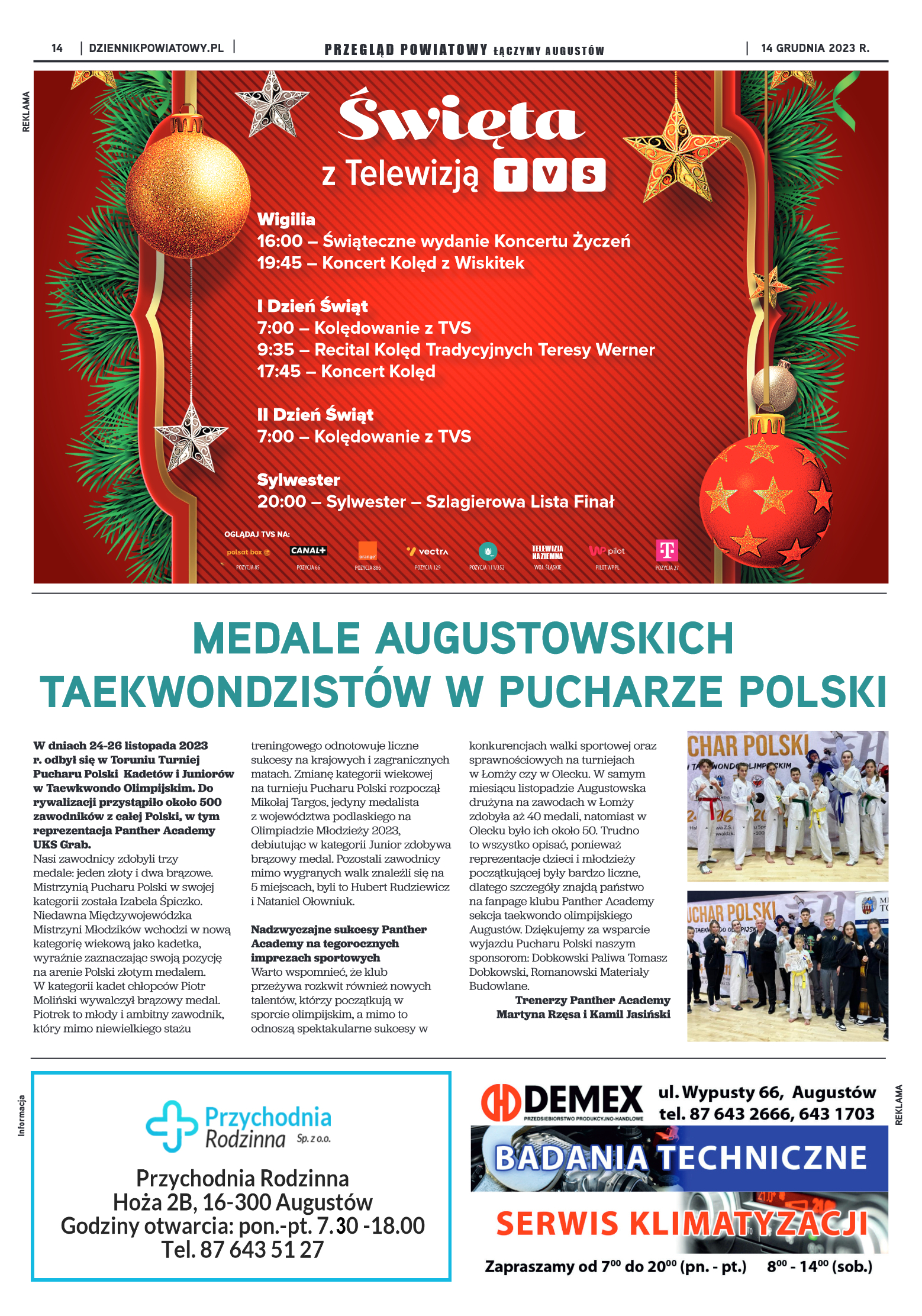 Wydanie Przeglądu Powiatowego nr 46/1170 z 14-12-2 - strona 14