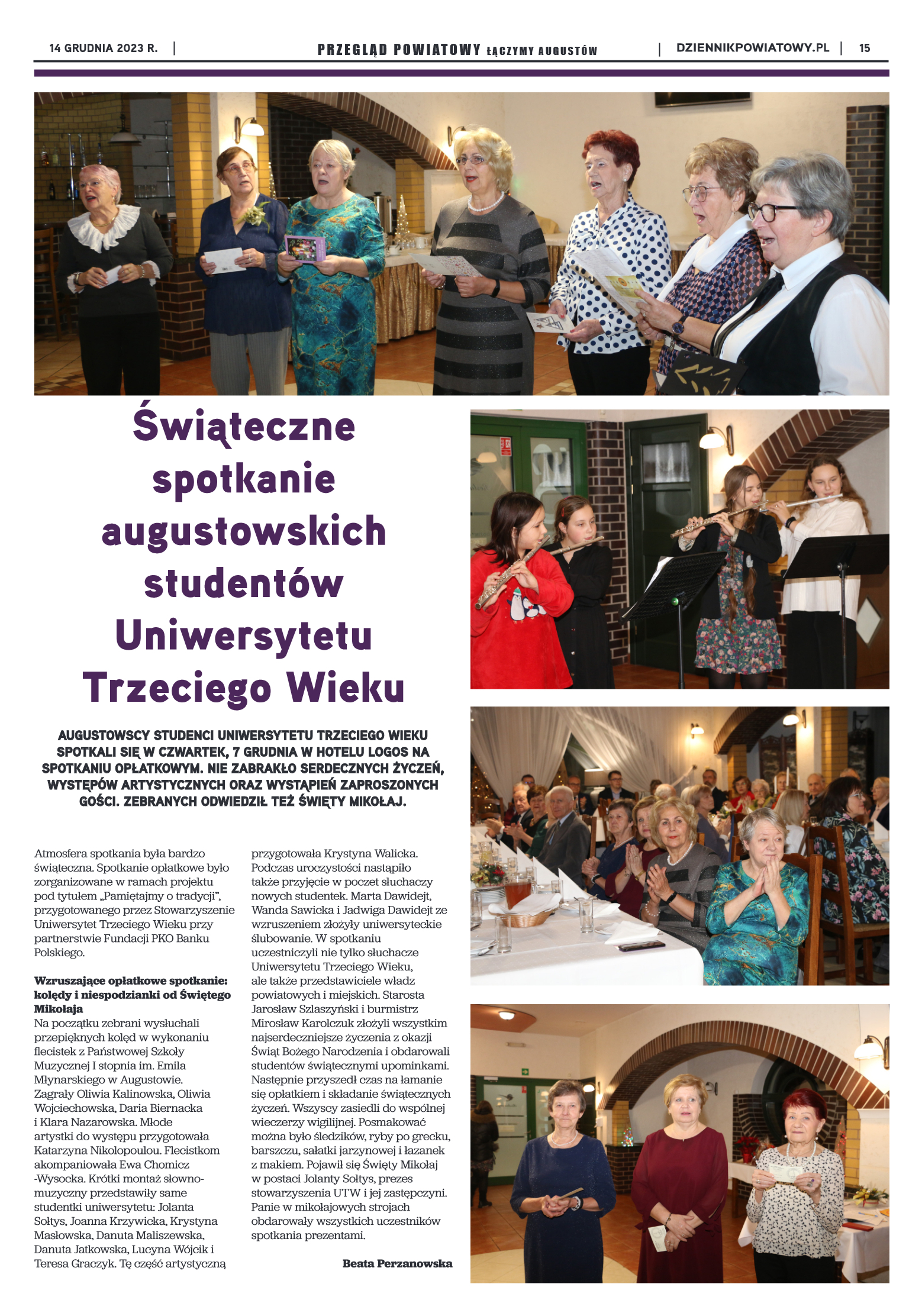 Wydanie Przeglądu Powiatowego nr 46/1170 z 14-12-2 - strona 15