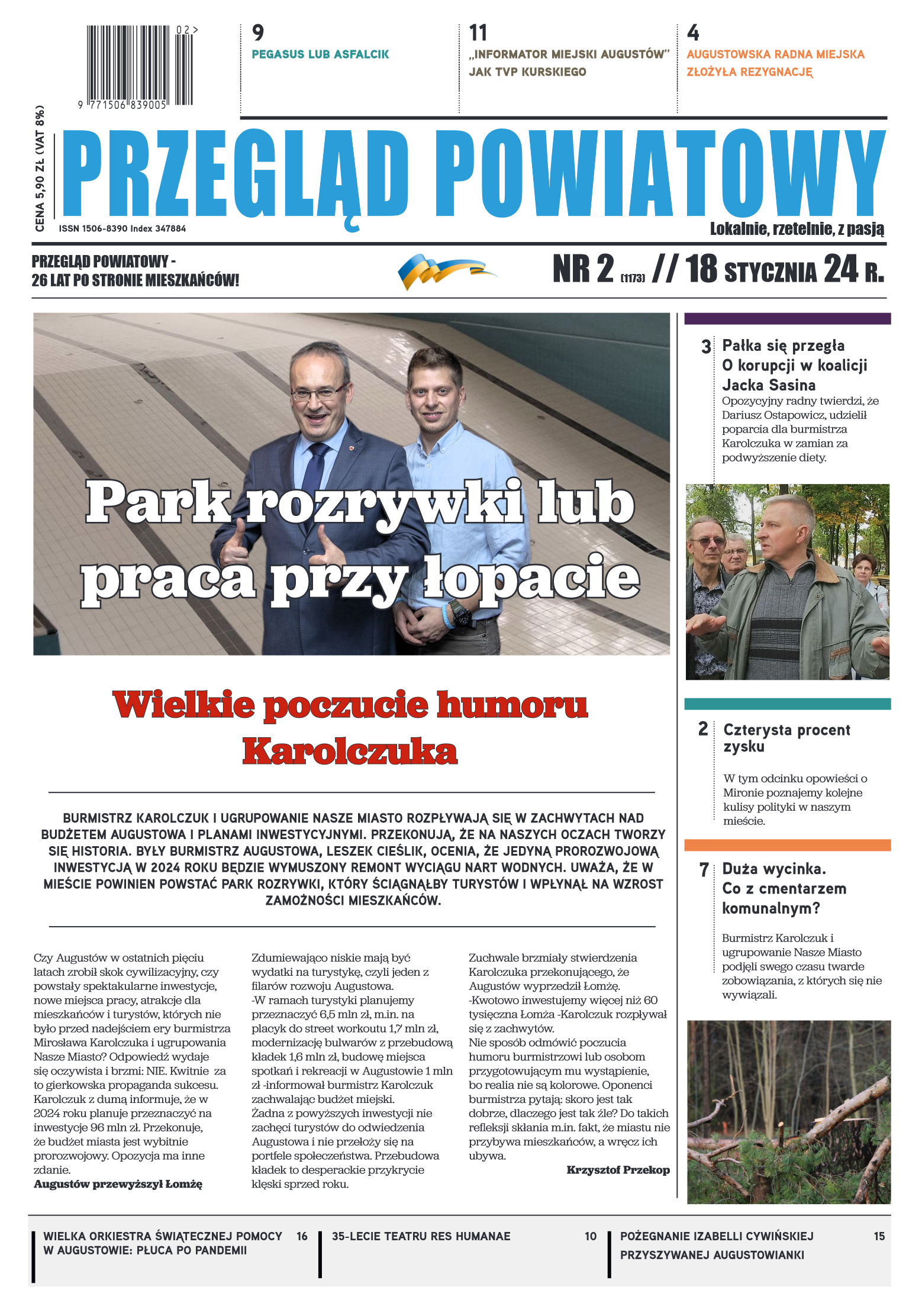 Wydanie Przeglądu Powiatowego nr 2/1173 z 18-01-20 - strona 1