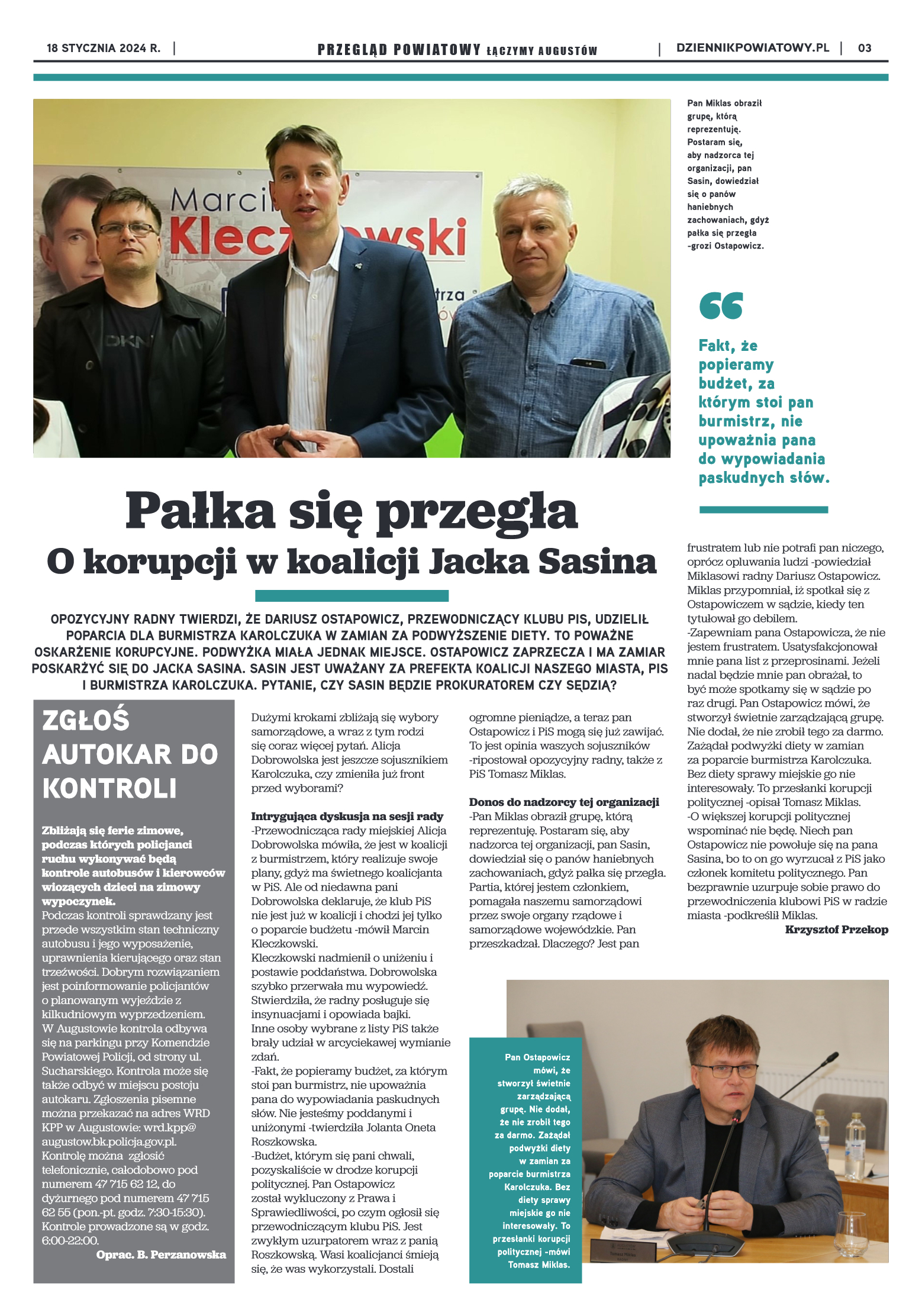 Wydanie Przeglądu Powiatowego nr 2/1173 z 18-01-20 - strona 3
