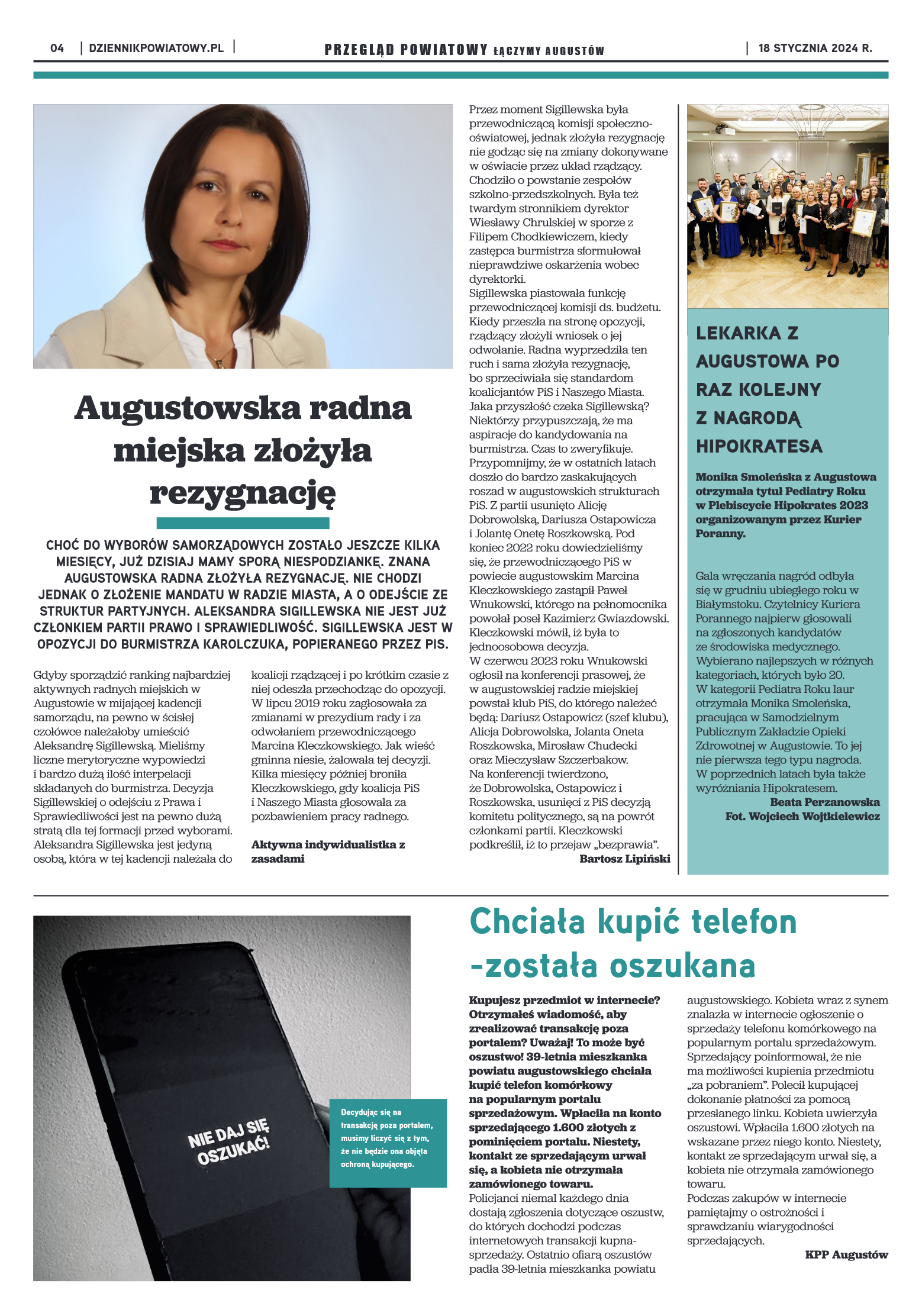 Wydanie Przeglądu Powiatowego nr 2/1173 z 18-01-20 - strona 4