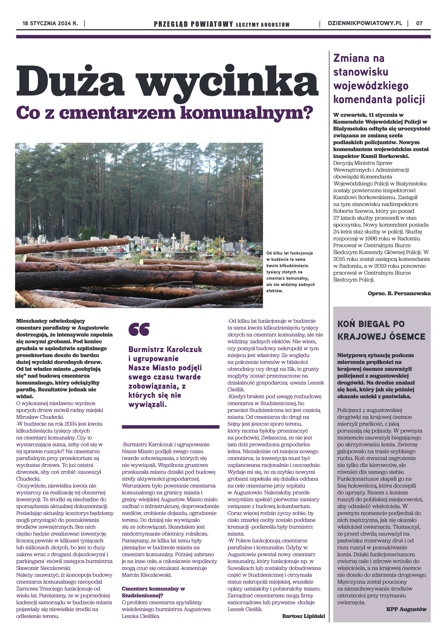 Wydanie Przeglądu Powiatowego nr 2/1173 z 18-01-20 - strona 7