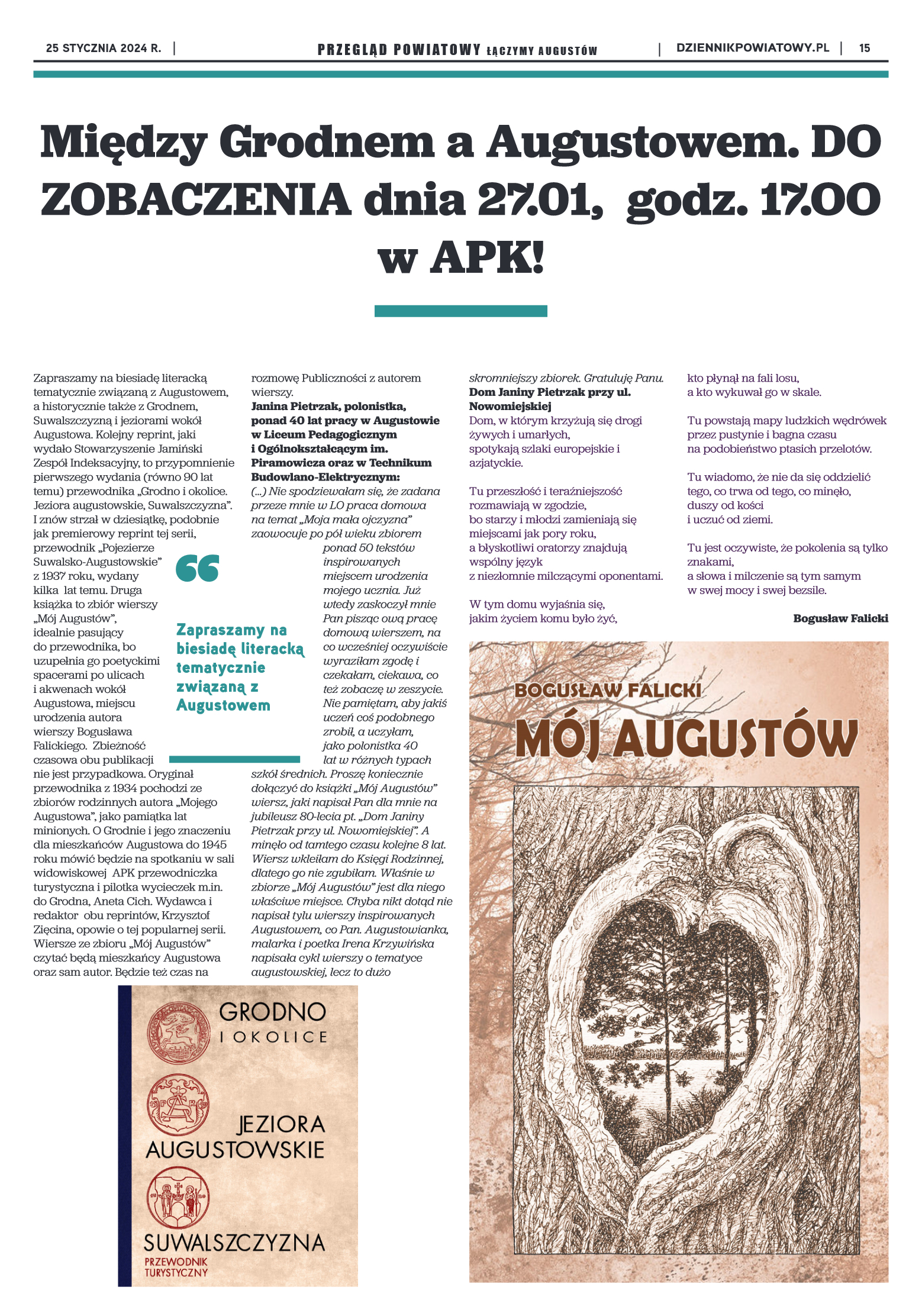 Przegląd Powiatowy nr 3/1174 z 25-01-2024 r. - strona 15