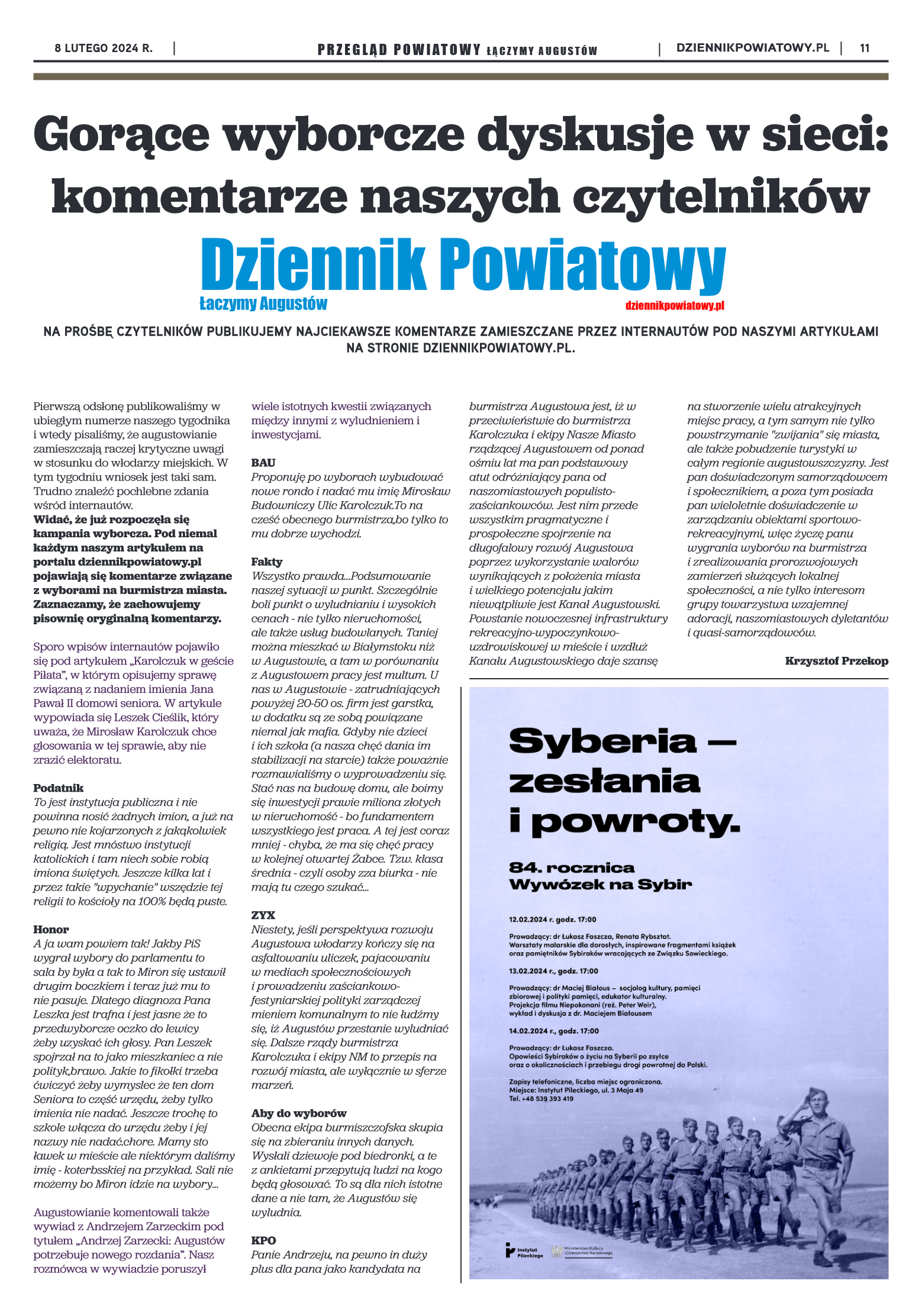 Przegląd Powiatowy nr 5/1176 z 08-02-2024 r. - strona 11