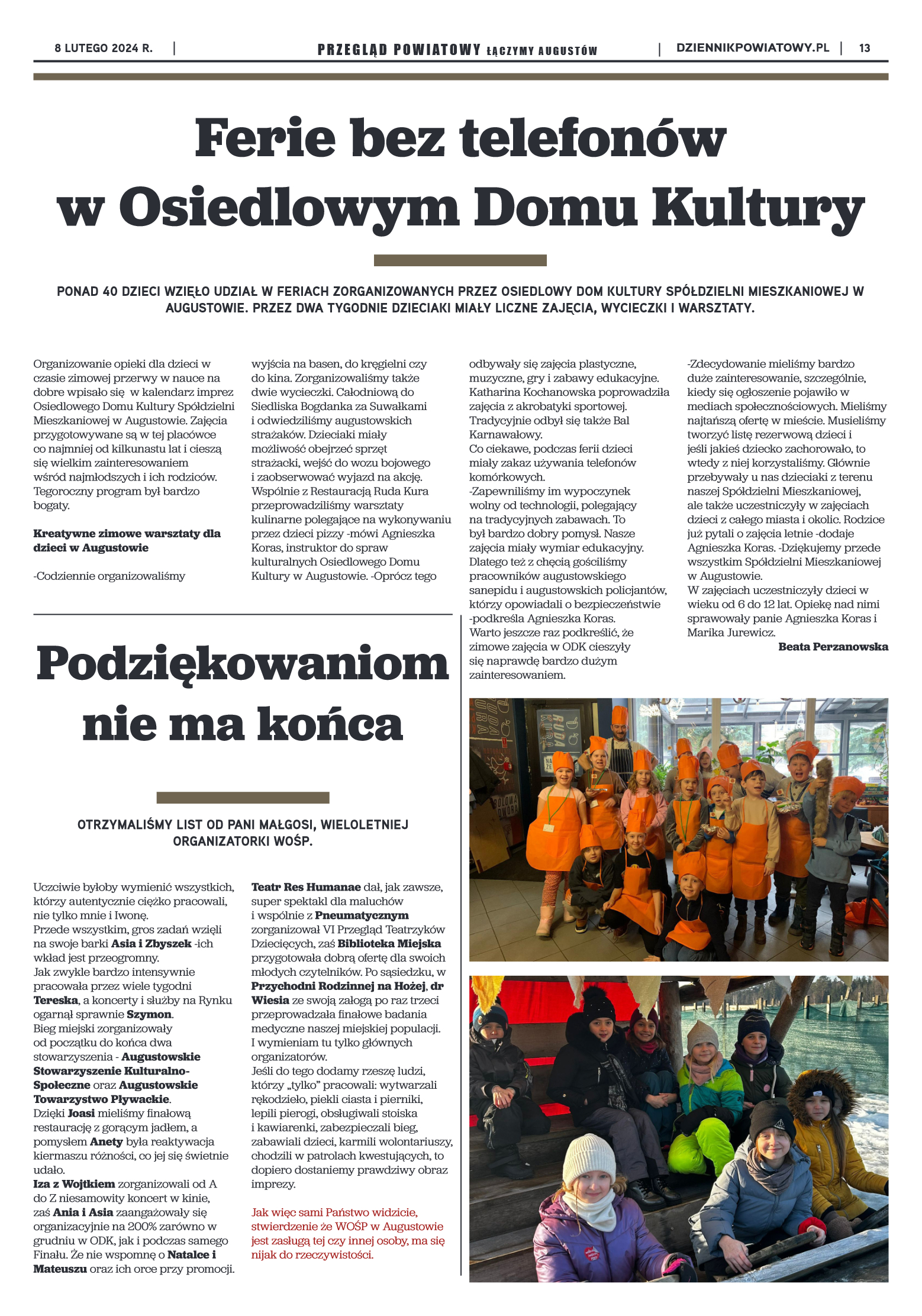 Przegląd Powiatowy nr 5/1176 z 08-02-2024 r. - strona 13