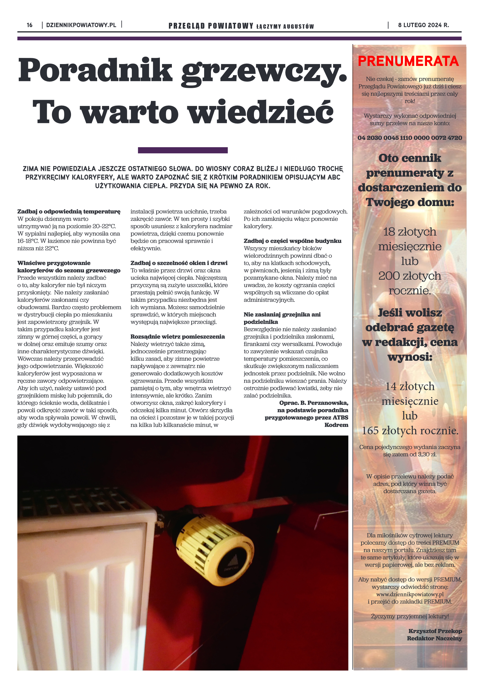 Przegląd Powiatowy nr 5/1176 z 08-02-2024 r. - strona 16