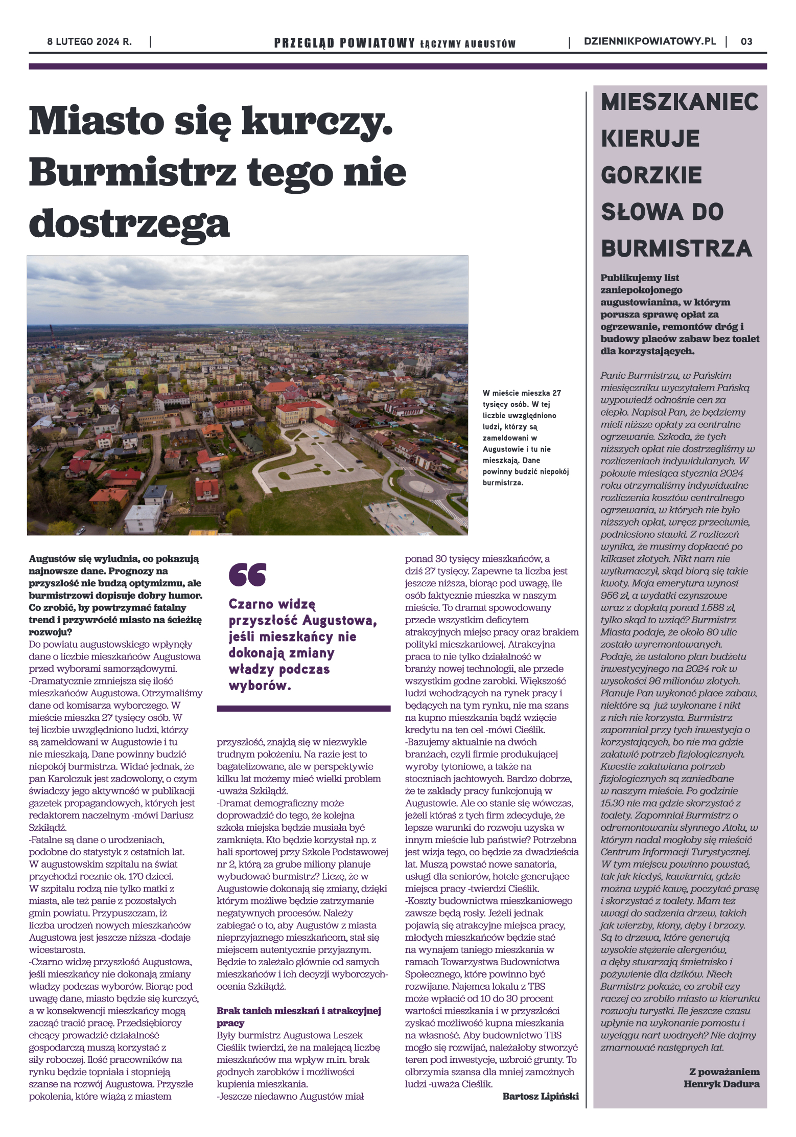 Przegląd Powiatowy nr 5/1176 z 08-02-2024 r. - strona 3
