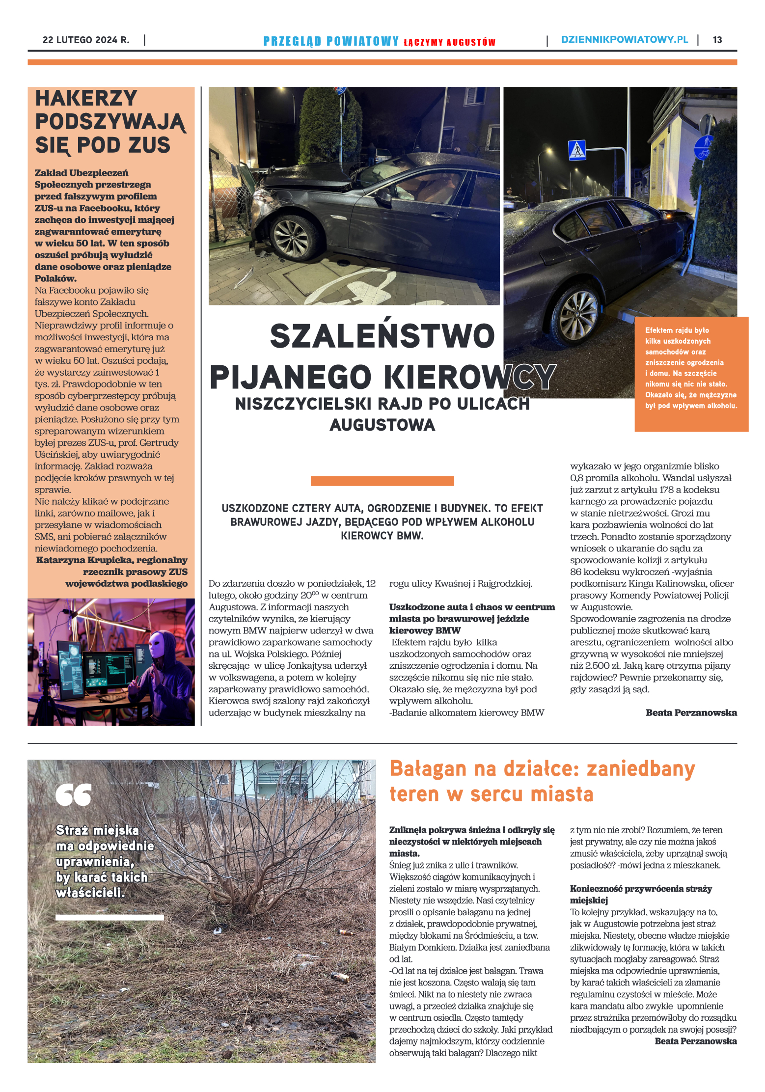 Przegląd Powiatowy nr 7/1178 z 22-02-2024 r. - strona 13