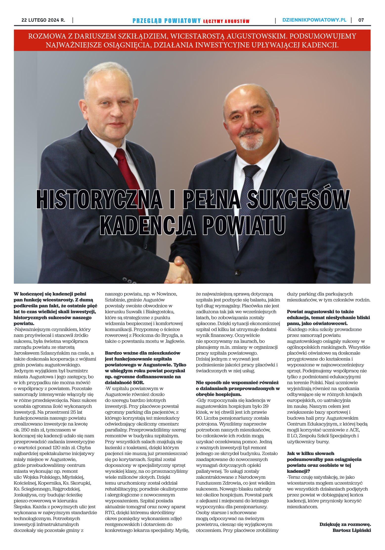 Przegląd Powiatowy nr 7/1178 z 22-02-2024 r. - strona 7