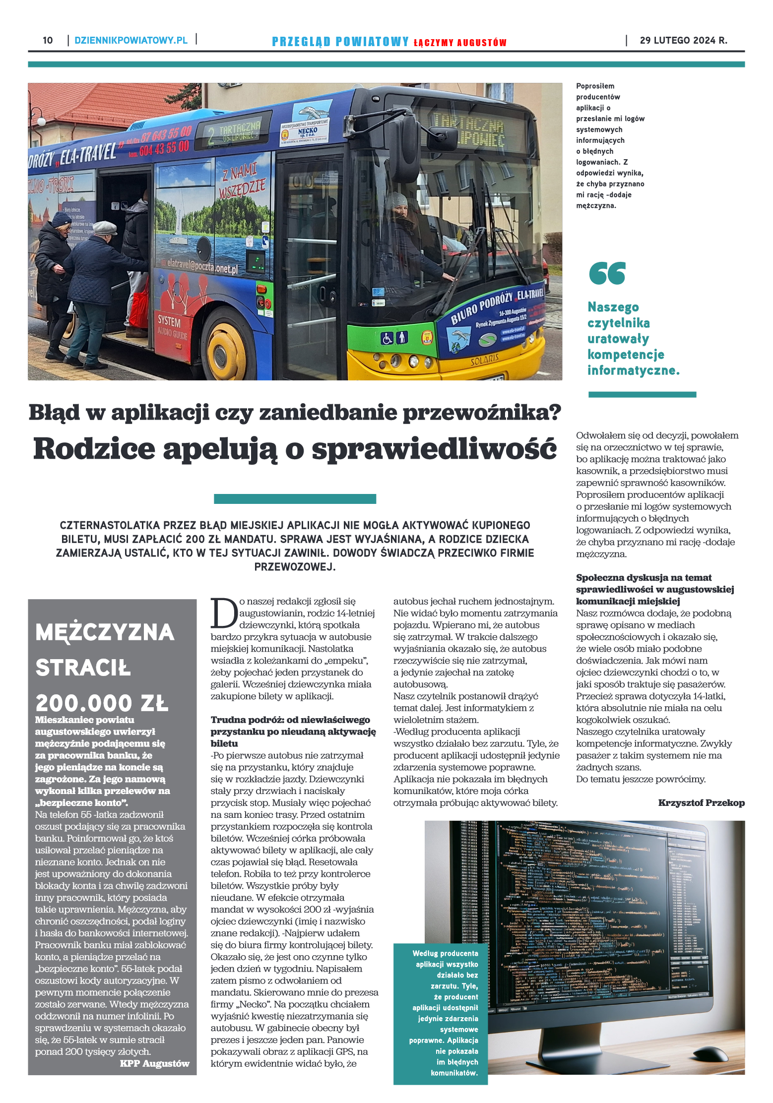 Przegląd Powiatowy nr 8/1179 z 29-02-2024 r. - strona 10