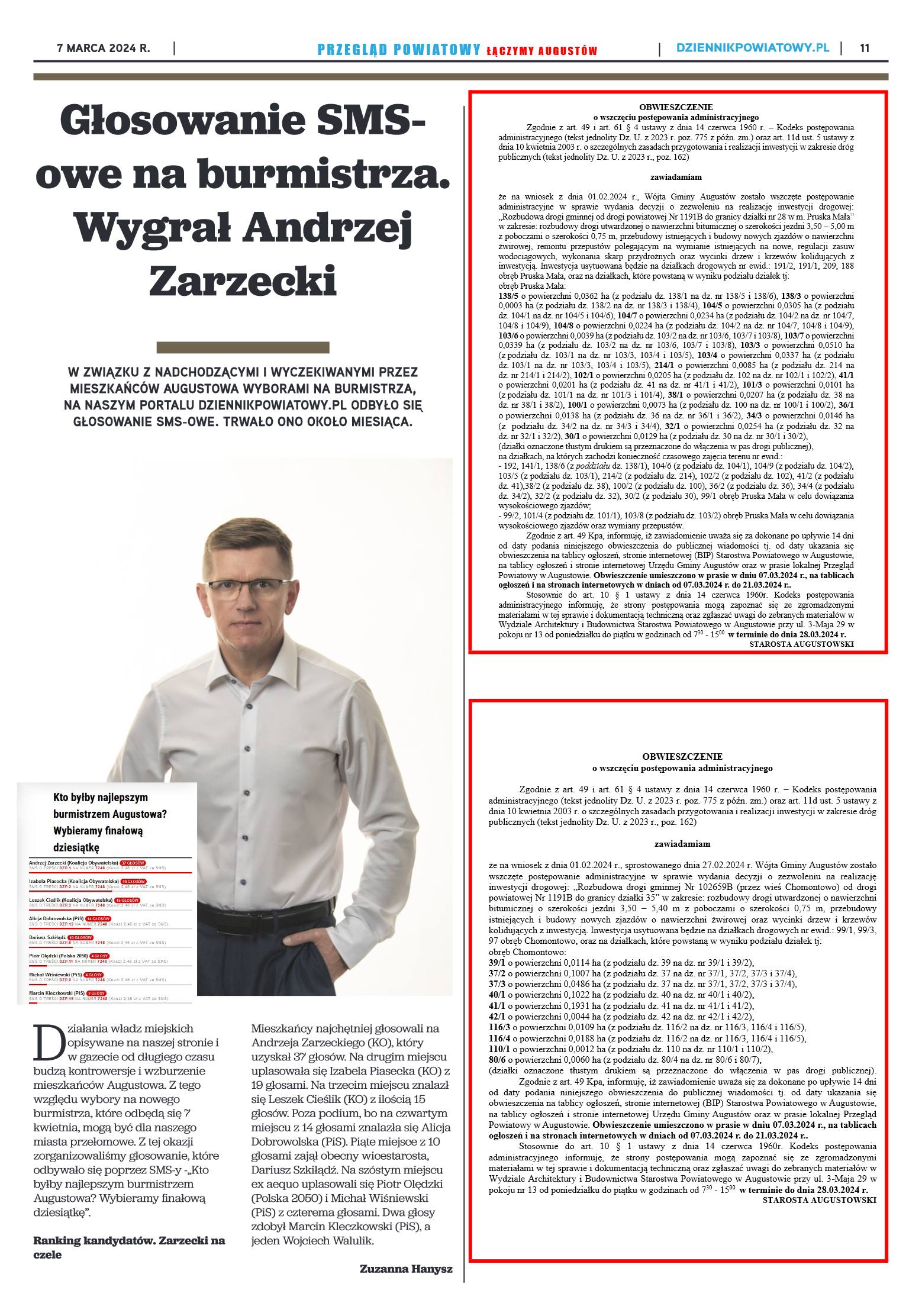 Przegląd Powiatowy nr 9/1180 z 07-03-2024 r. - strona 11