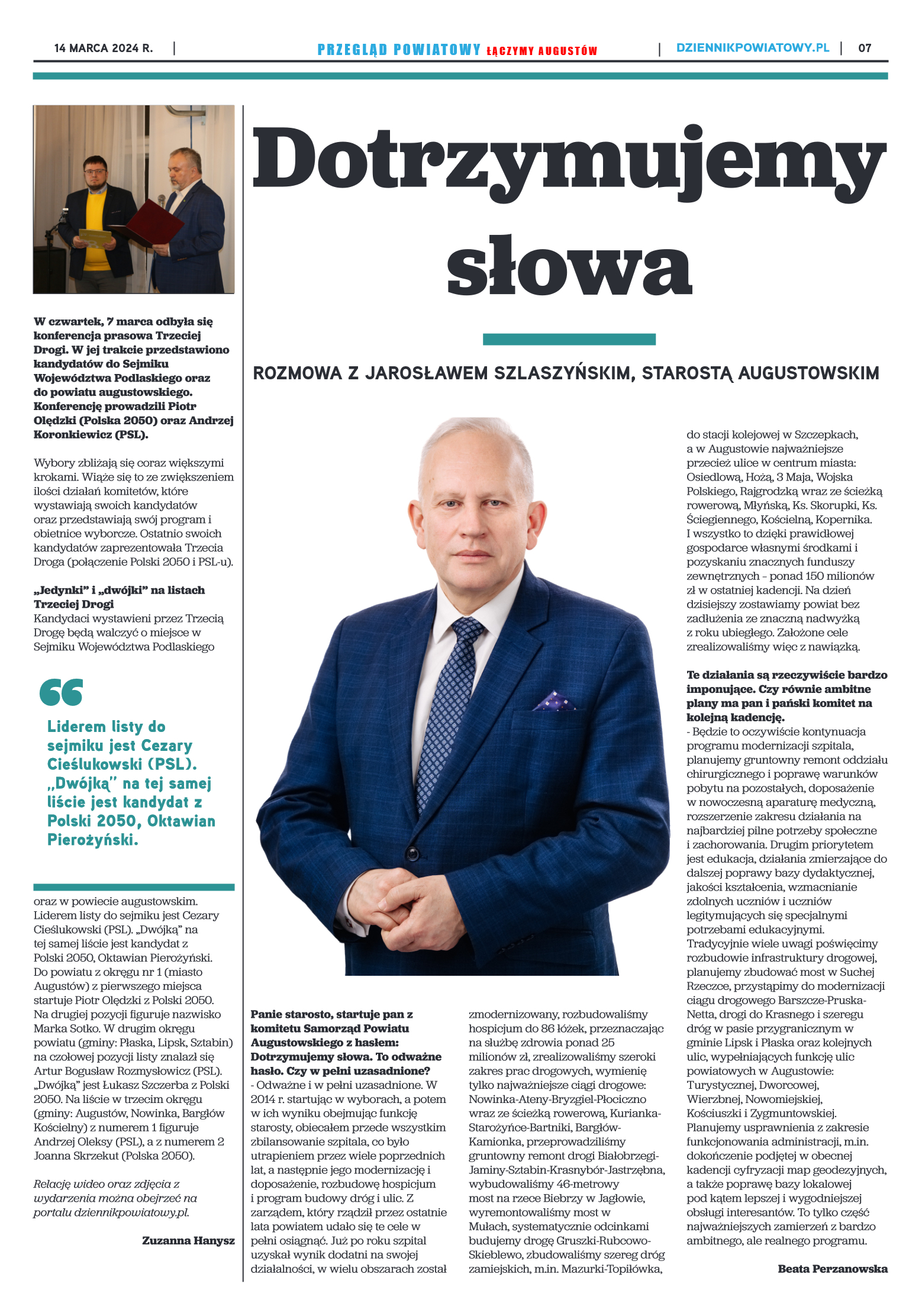 Przegląd Powiatowy nr 10/1181 z 14-03-2024 r. - strona 7