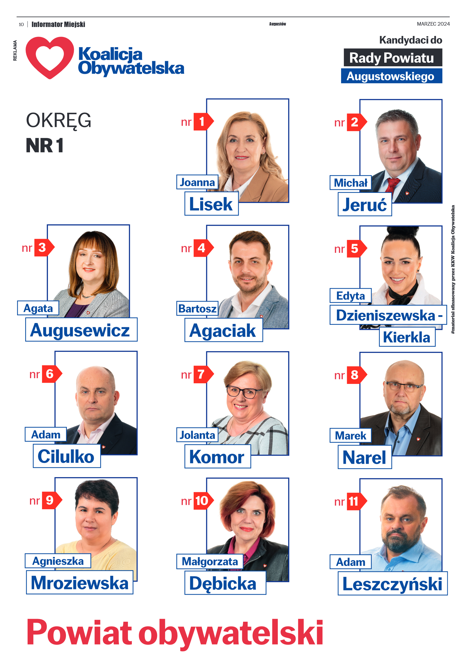 Informator Miejski Augustów marzec 2024 - strona 10